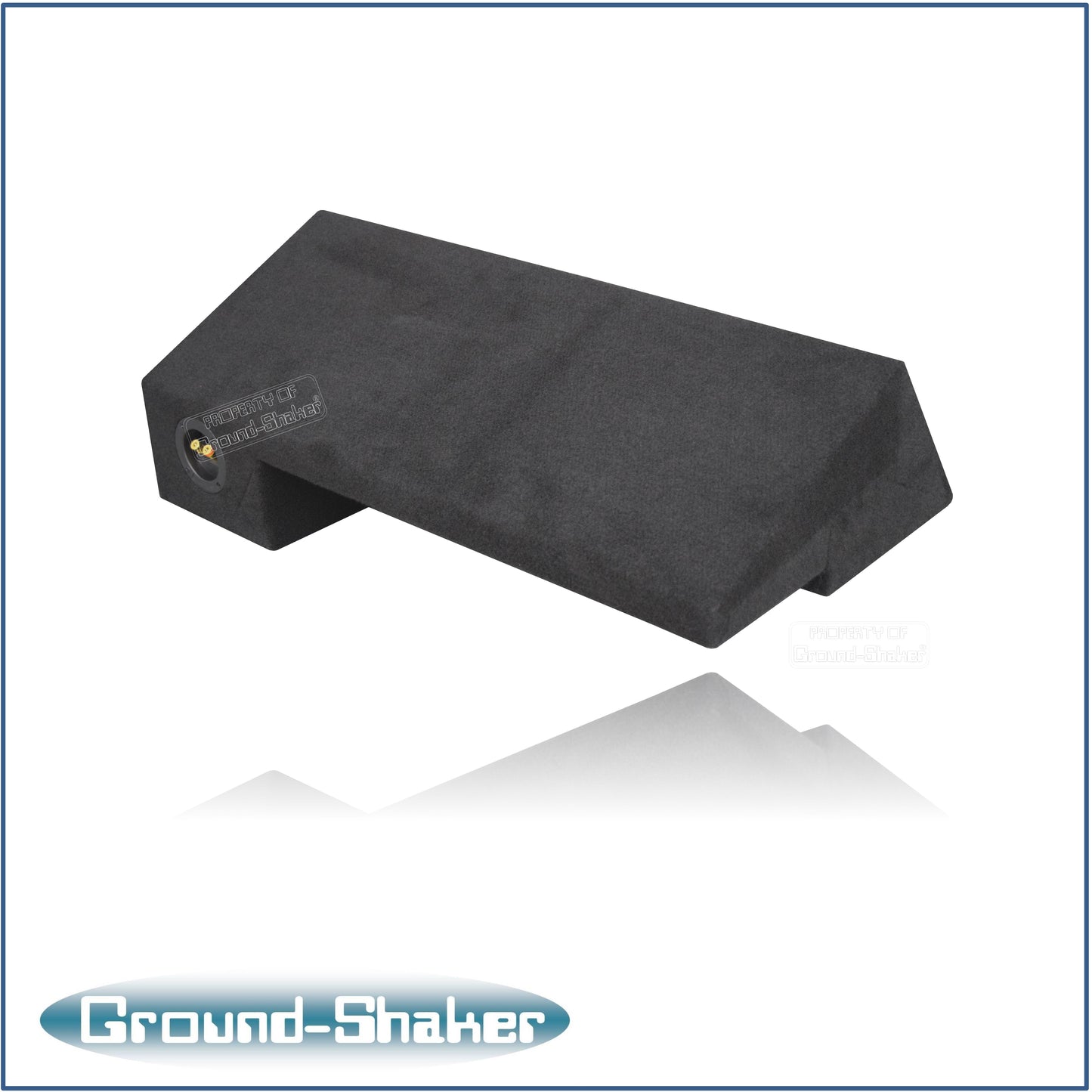 BLACK 8" SINGLE SEALED SUB BOX, FITS 88-98 CHEVY SILVERADO EXT-CAB
