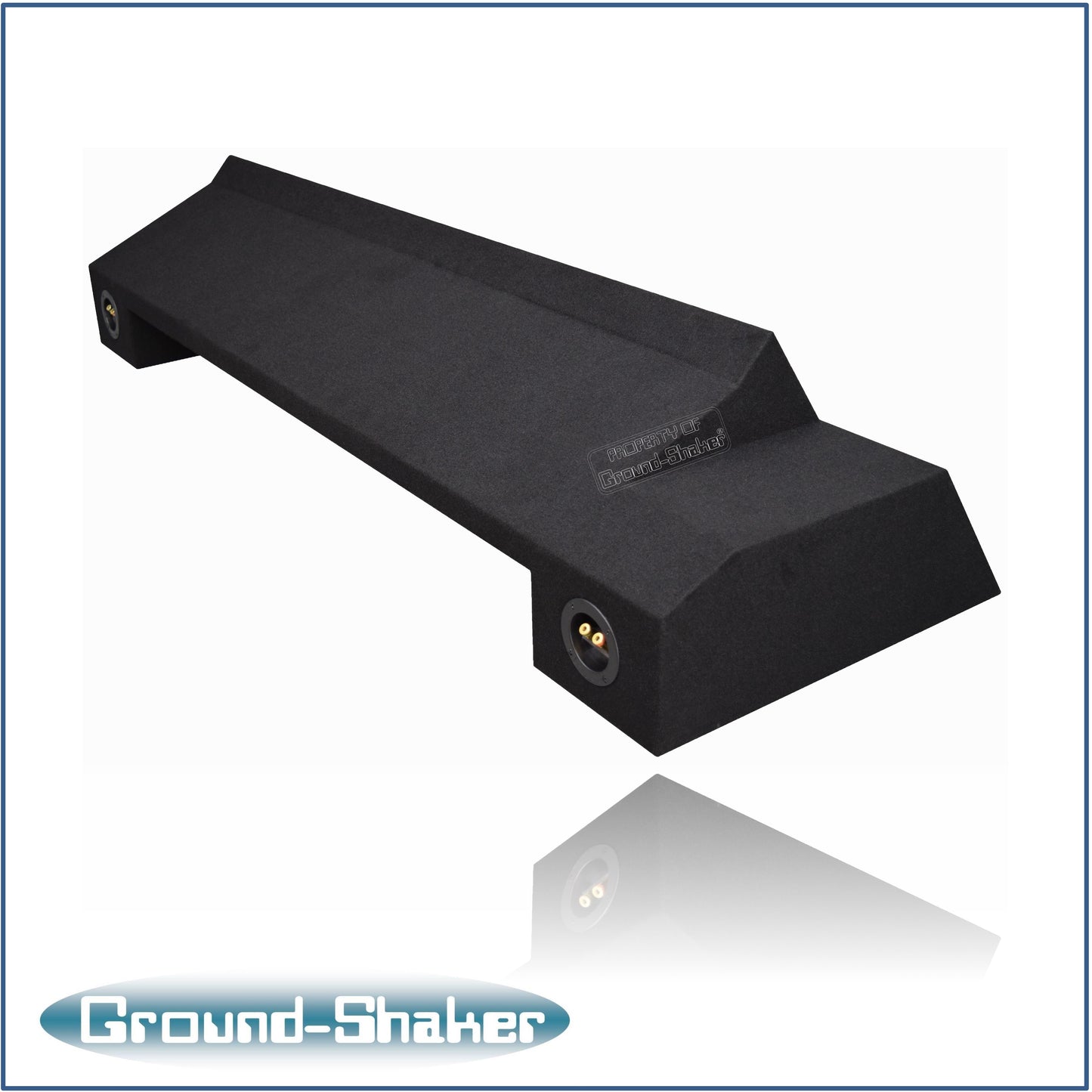 BLACK 12" DUAL SEALED SUB BOX, FITS 88-98 CHEVY SILVERADO EXT-CAB