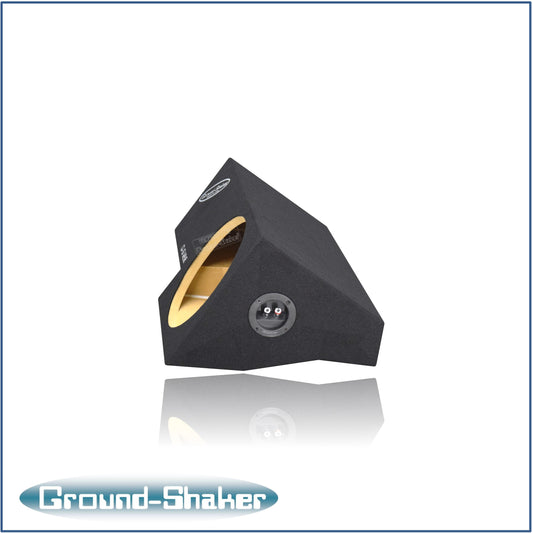 BLACK 10" SINGLE SEALED SUB BOX, FITS 98-01 DODGE RAM EXTENDED-CAB / QUAD-CAB