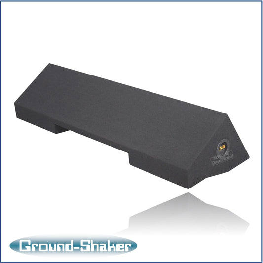 BLACK 10" DUAL SEALED SUB BOX, FITS 98-01 DODGE RAM EXTENDED-CAB / QUAD-CAB