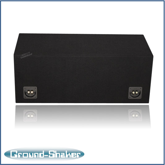 BLACK 10" DUAL SLOT PORTED BANDPASS SUB BOX