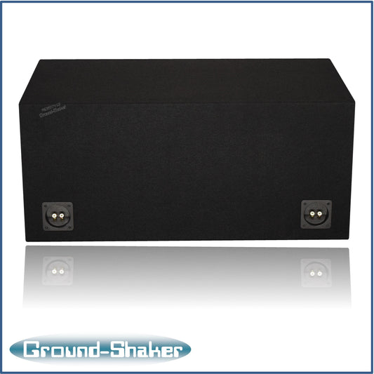 BLACK 12" DUAL SLOT PORTED BANDPASS SUB BOX