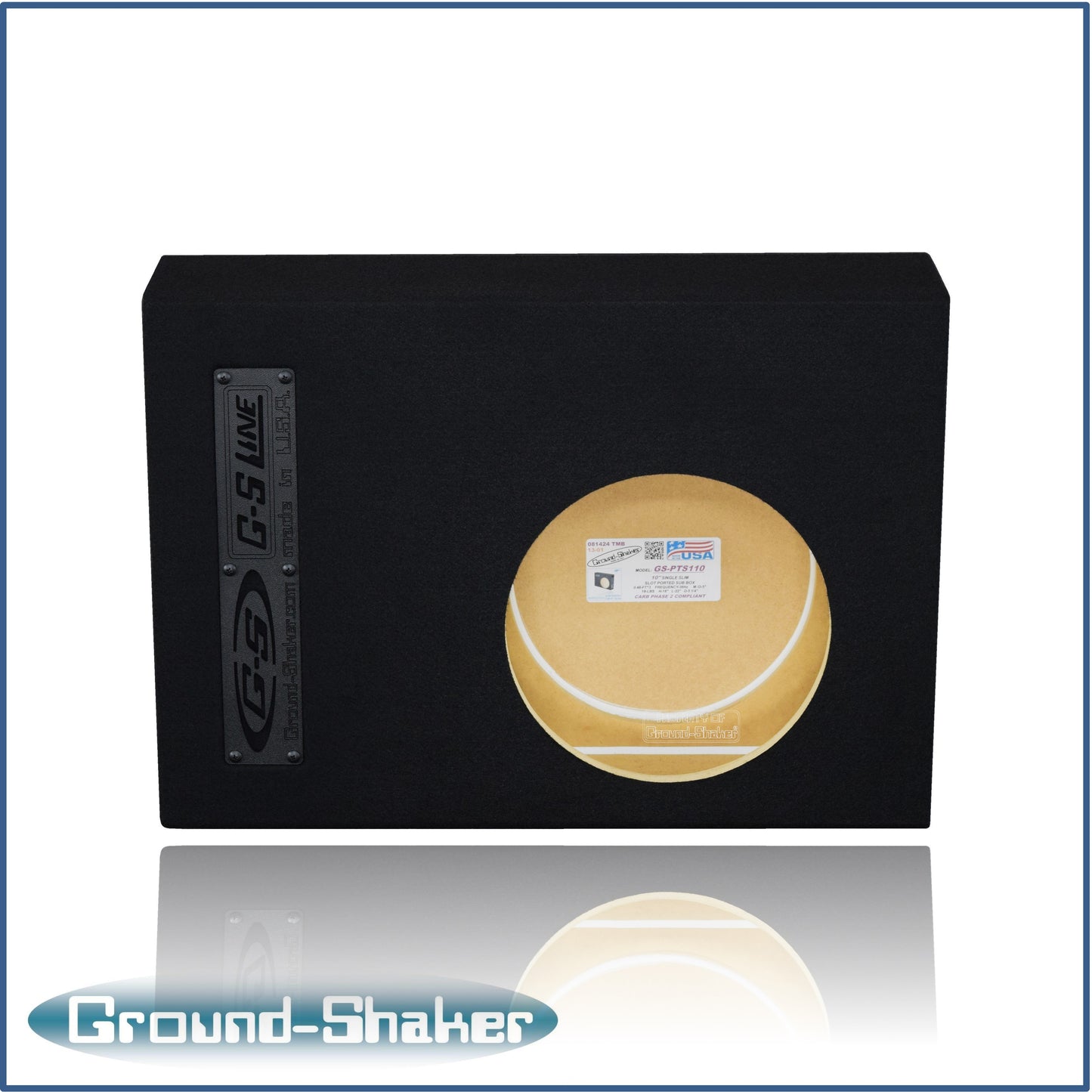 BLACK 10" SINGLE SLIM PORTED SUB BOX