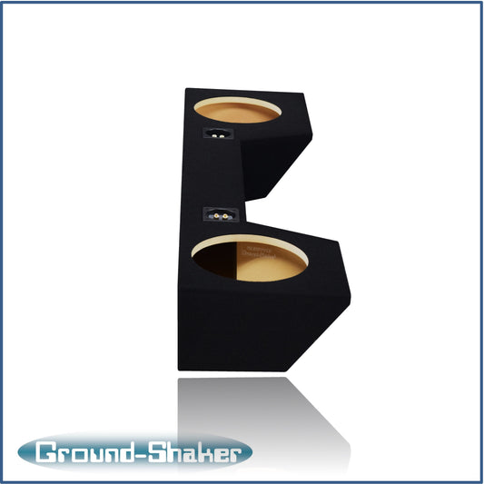 BLACK 10" DUAL SEALED SUB BOX, FITS 19-24 DODGE RAM QUAD-CAB