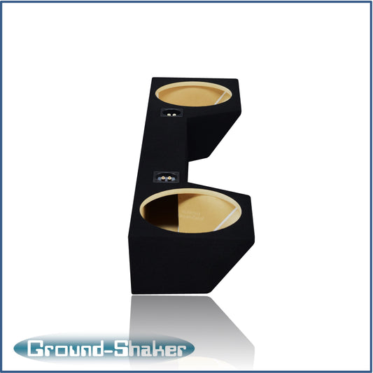 BLACK 12" DUAL SEALED SUB BOX, FITS 19-24 DODGE RAM QUAD-CAB