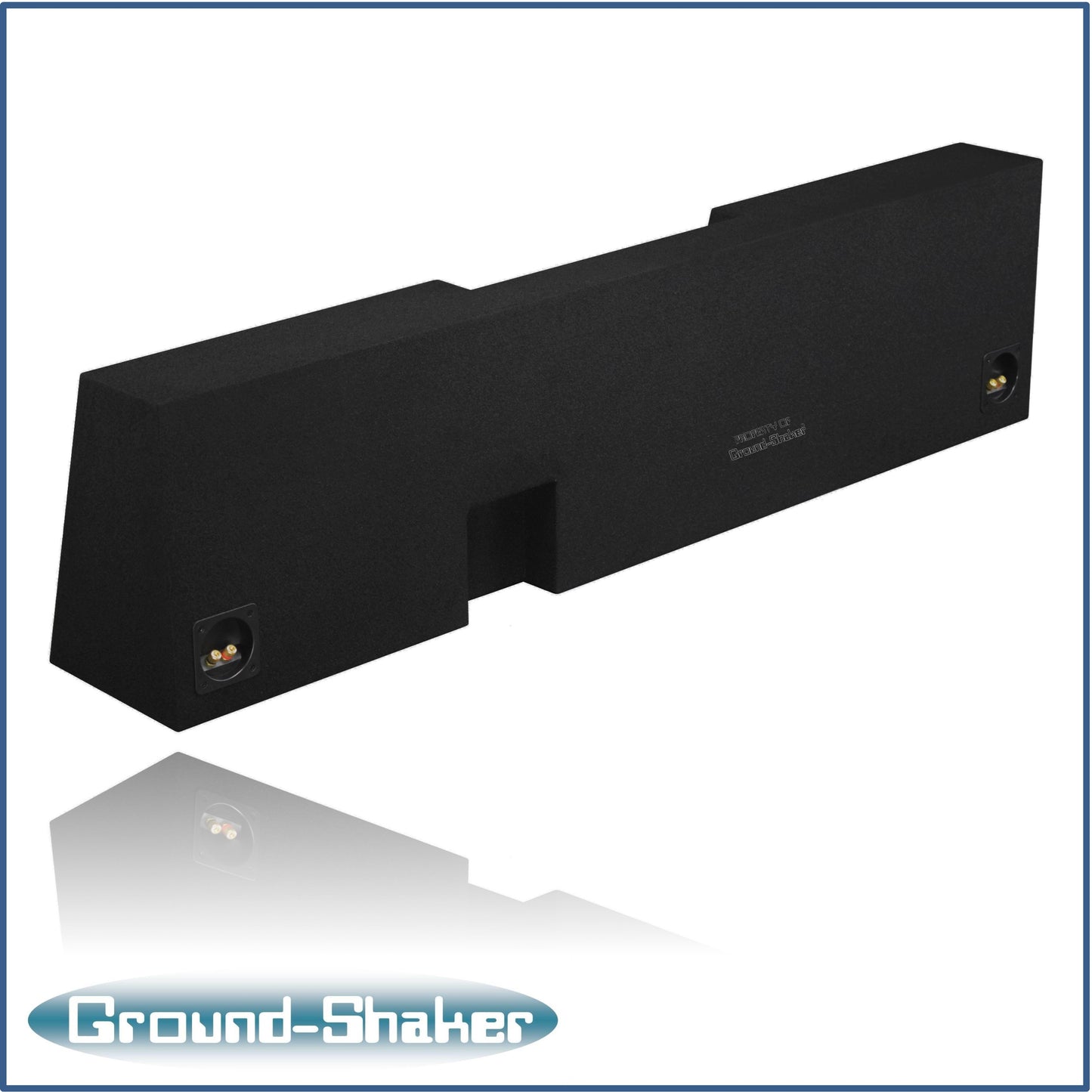 BLACK 10" DUAL SEALED SUB BOX, FITS 07-24 CHEVY SILVERADO REGULAR-CAB