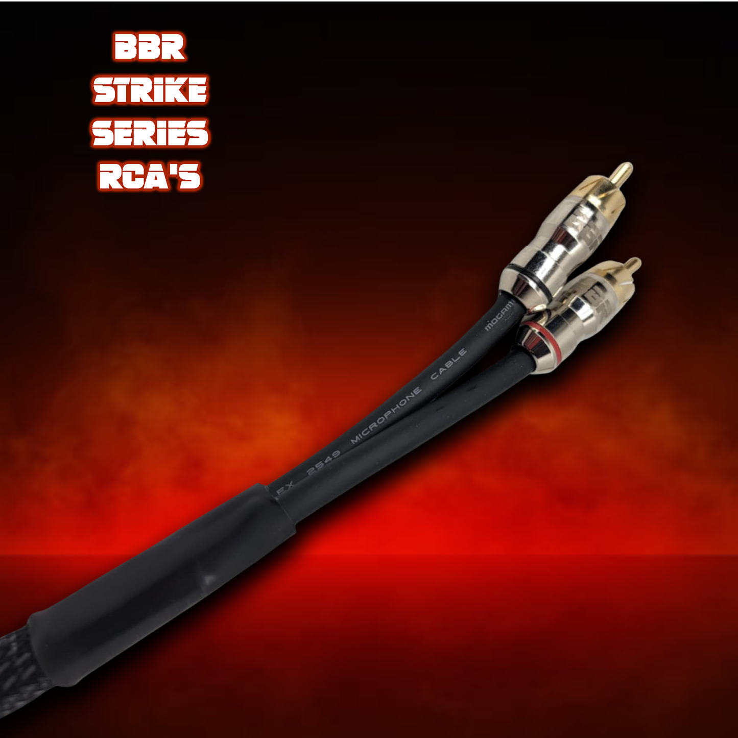 BBR 2 Channel RCA CABLE. Hand Made in the USA