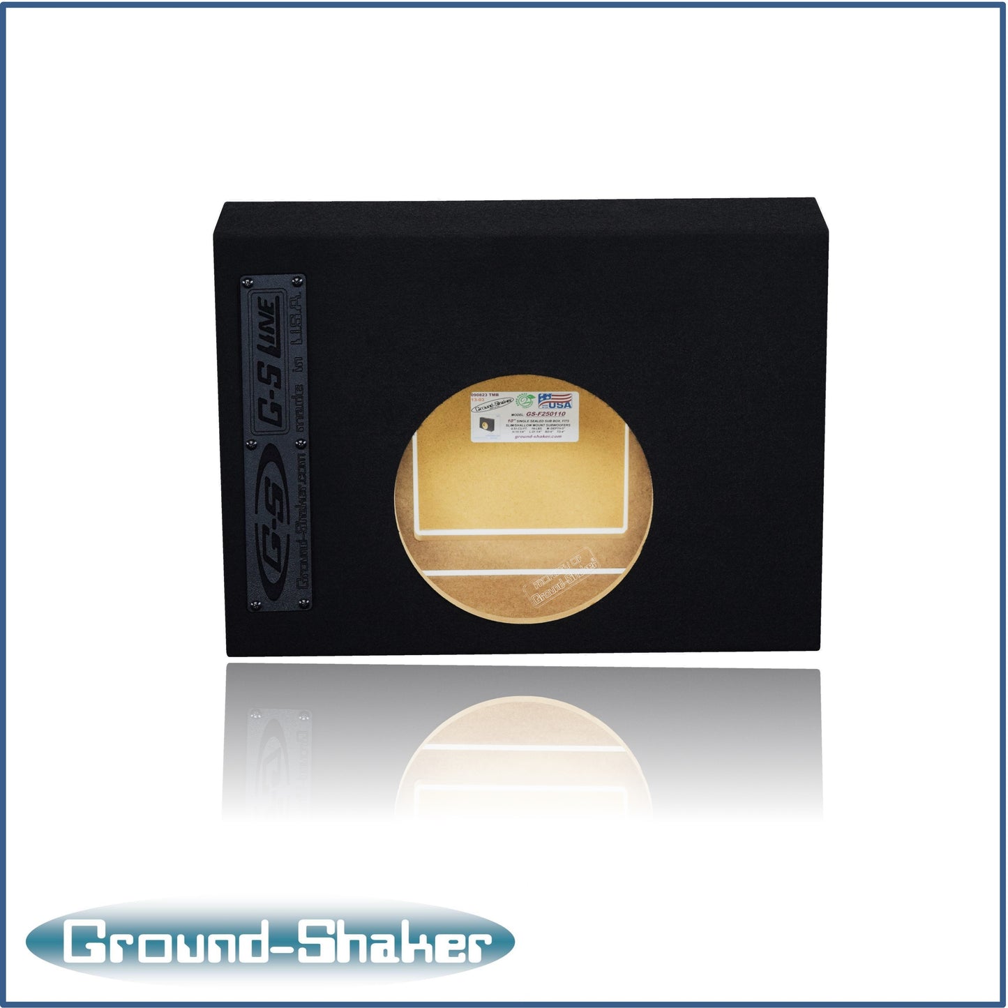 BLACK 10" SINGLE SLIM Sealed SUB BOX