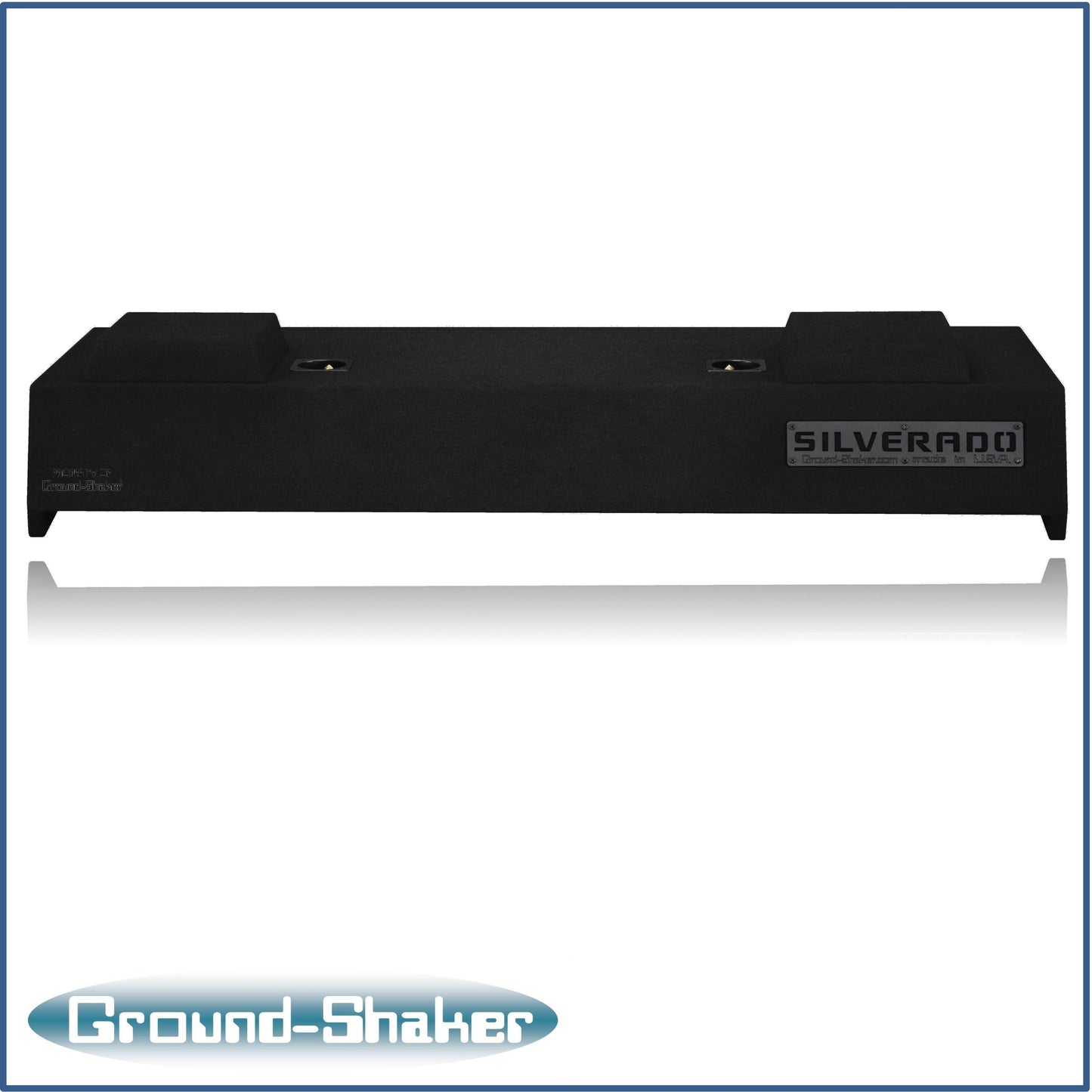 BLACK 10" DUAL SEALED SUB BOX, FITS 07-13 CHEVY SILVERADO CREW-CAB