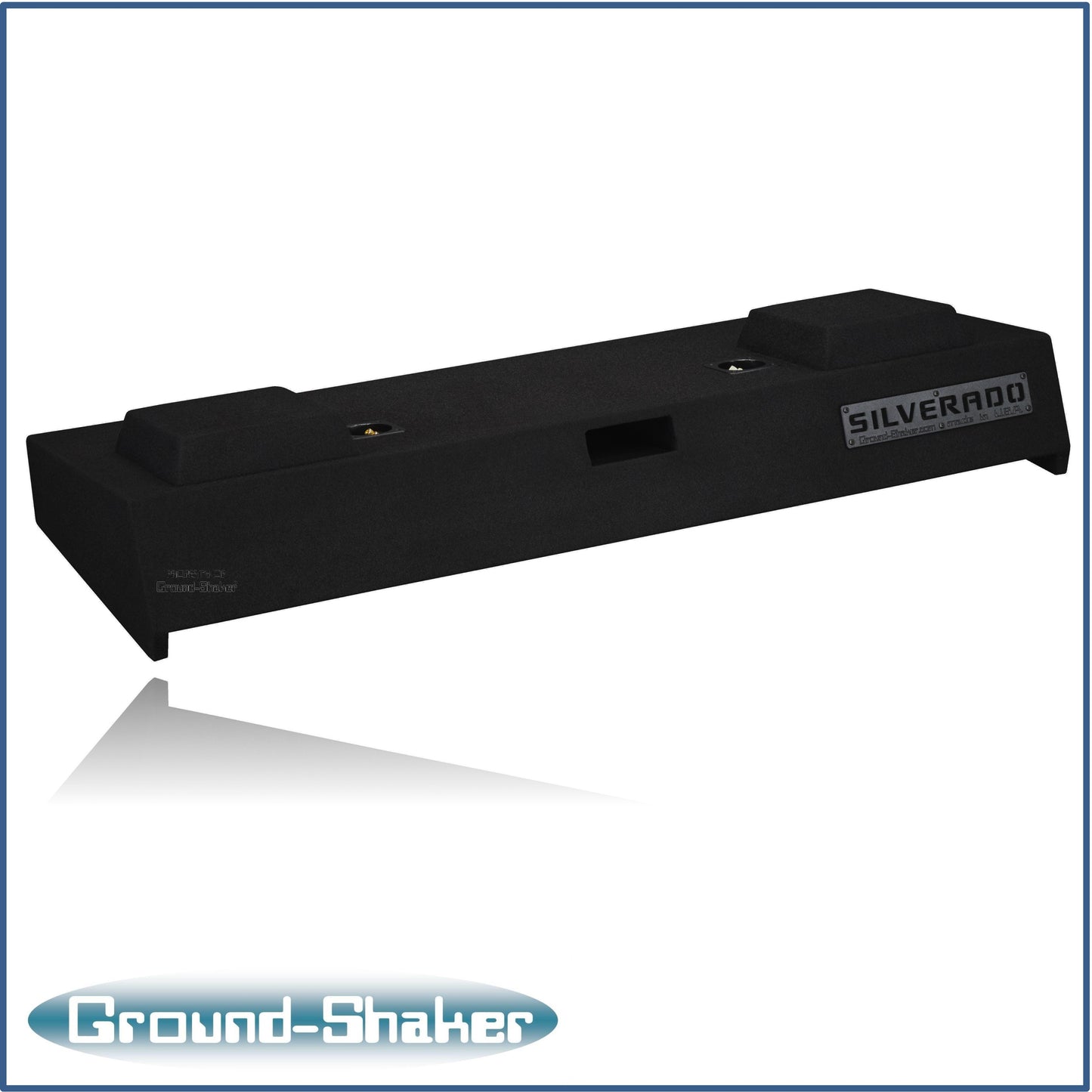 BLACK 8" DUAL PORTED SUB BOX, FITS 07-13 CHEVY SILVERADO CREW-CAB