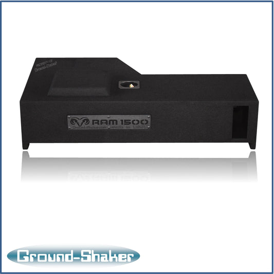 BLACK 12" SINGLE PORTED SOLOBARIC SUB BOX, FITS 19-24 DODGE RAM 1500 CREW-CAB