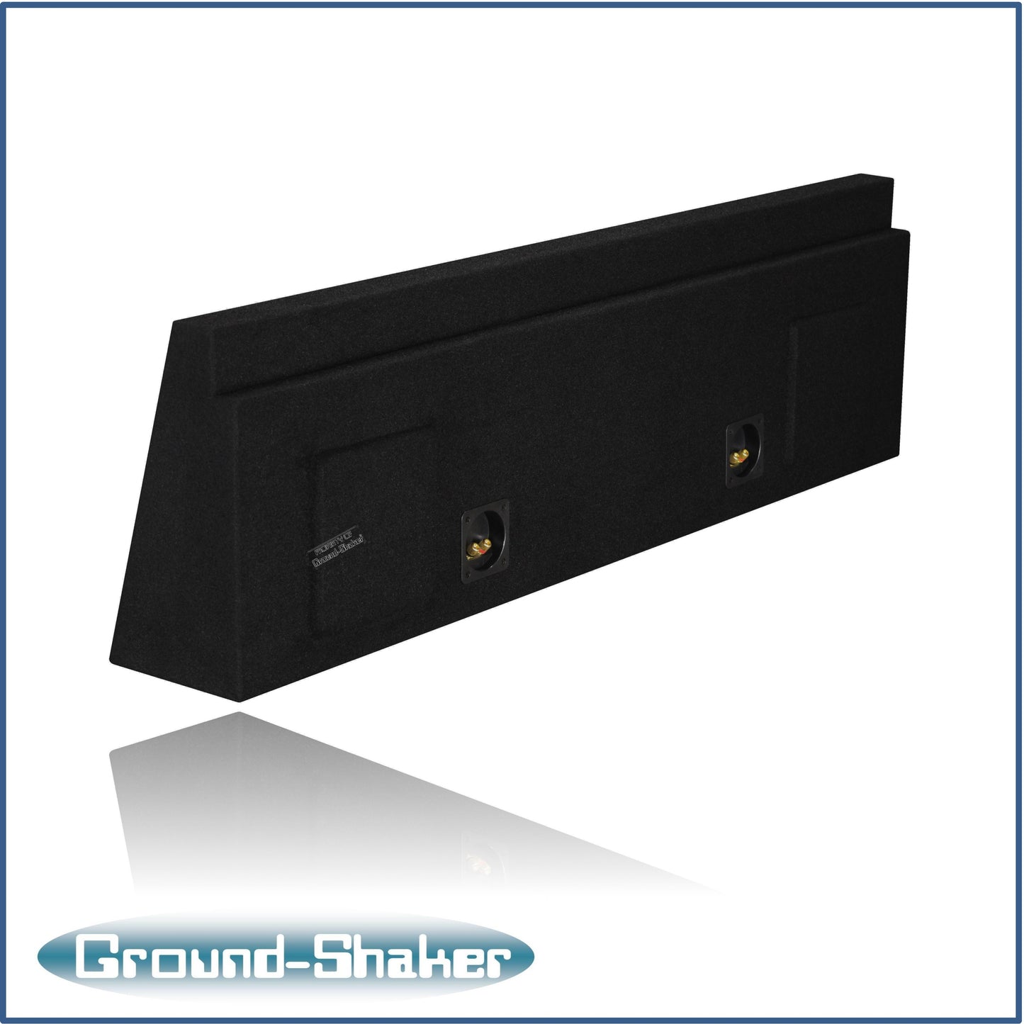 BLACK 10" DUAL SEALED SUB BOX, FITS 01-07 CHEVY SILVERADO CREW CAB