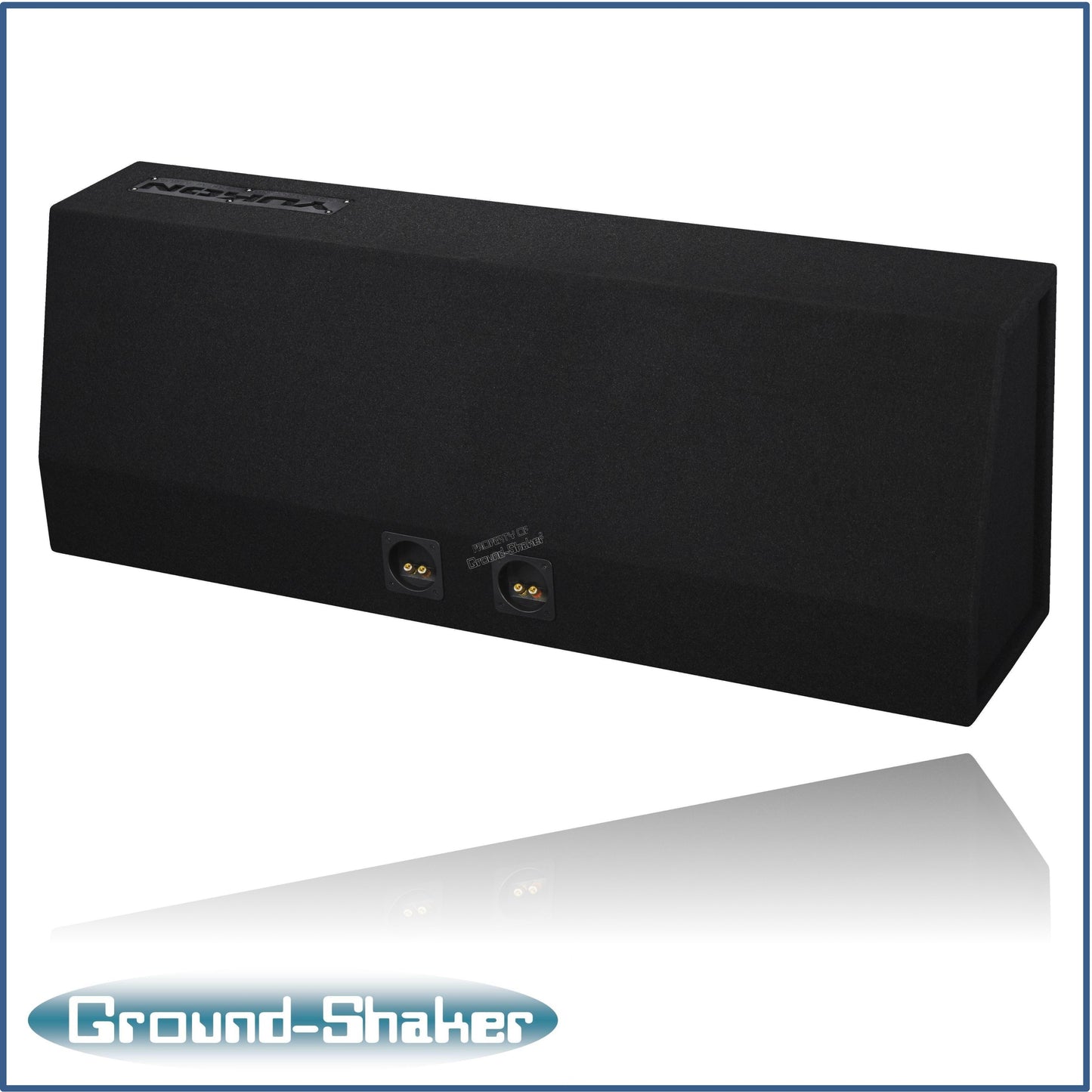 BLACK 15" DUAL SEALED SOLOBARIC SUB BOX, FITS 95-24 CHEVY TAHOE (w/3rd row seat)