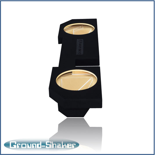 BLACK 12" DUAL SEALED SUB BOX, FITS 02-18 DODGE RAM 1500 CREW-CAB & EXT-CAB