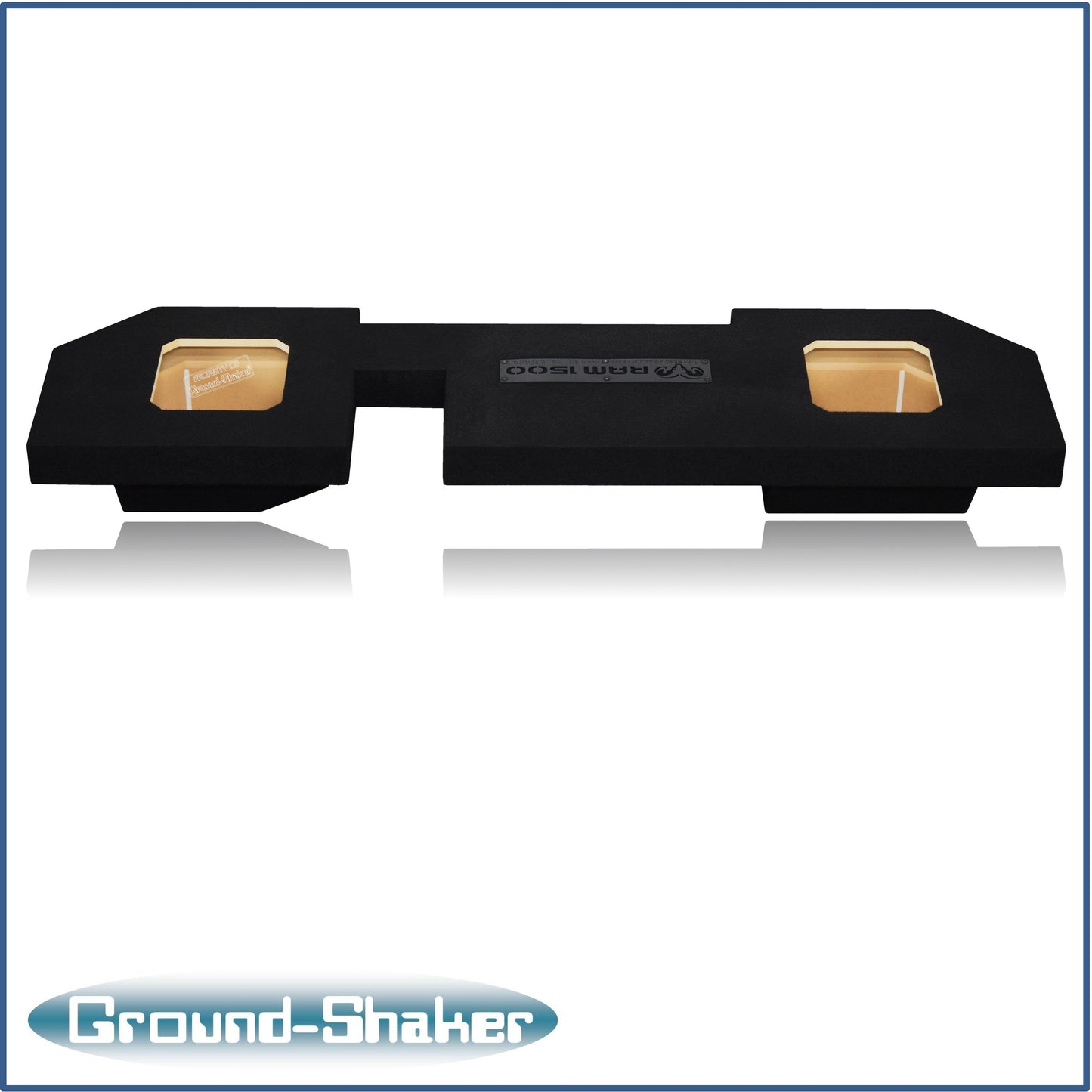 BLACK 8" DUAL SEALED SOLOBARIC SUB BOX, FITS 02-18 DODGE RAM 1500 CREW-CAB & EXT-CAB