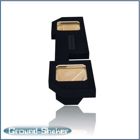 BLACK 10" DUAL SEALED SOLOBARIC L7T SUB BOX, FITS 02-18 DODGE RAM 1500 CREW-CAB & EXT-CAB