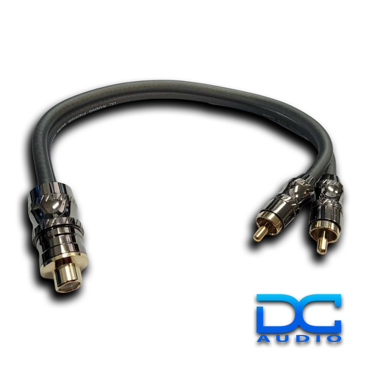 DC Audio 1 Female - 2 Male Y-ADAPTER / Y SPLITTER