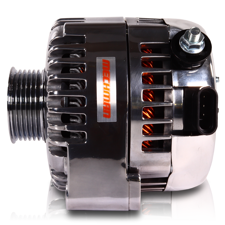Chevy Astro Van 6 Phase 87-95 320 amp alternator Polished