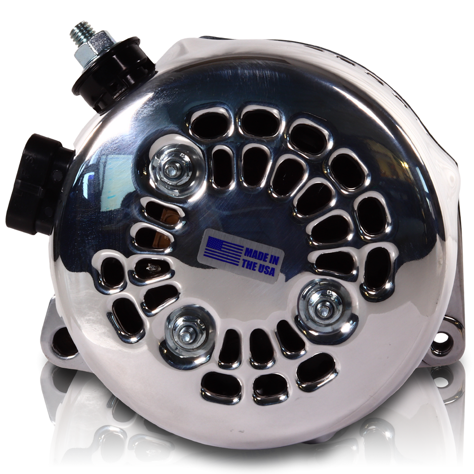 Chevy Astro Van 6 Phase 87-95 320 amp alternator Polished