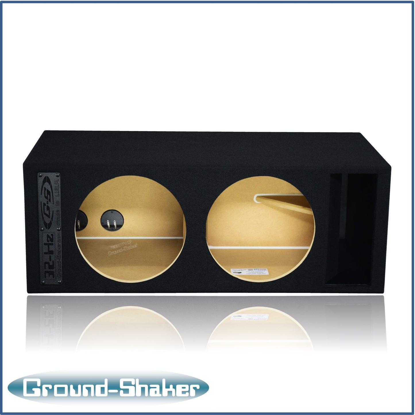 BLACK 12" DUAL COMPETITION 32-Hz PORTED SUB BOX