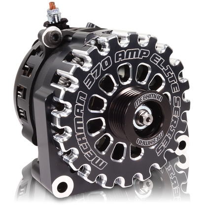 GM Truck 6.6L Diesel 370a Billet Alternator Black
