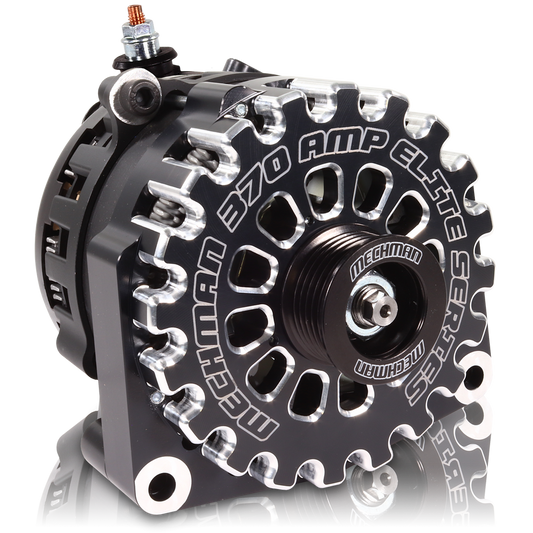 GM Truck 6.6L Diesel 370a Billet Alternator Black