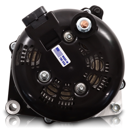 Chevy 6 Phase 87-95 370 amp Elite series alternator Black