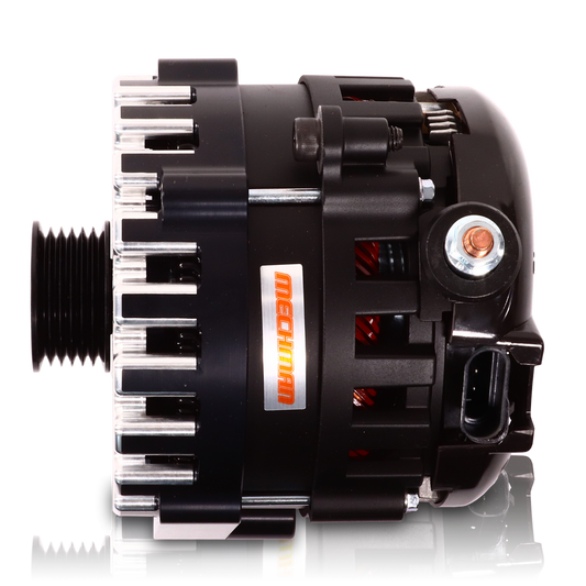 400 Amp BLACK Billet Alternator for 14-18 GM Truck
