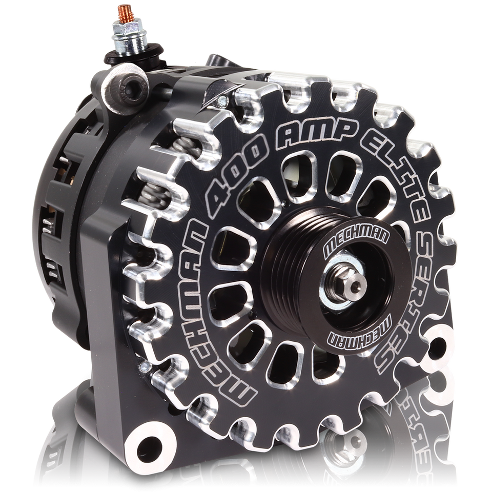 GM Truck 6.6L Diesel 400a Billet Alternator Black
