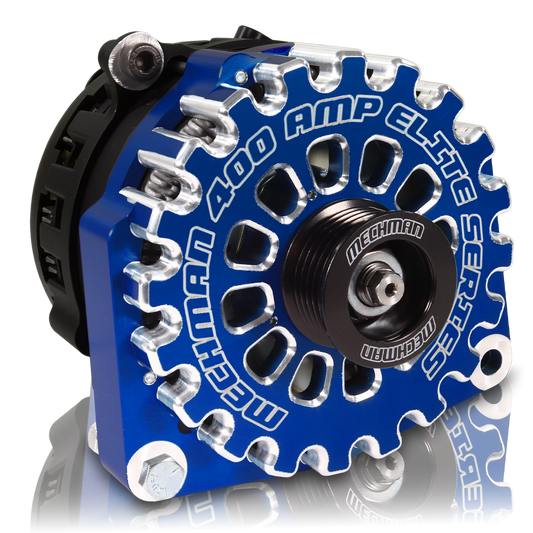 Chevy 6 Phase 87-95 400 amp Elite series alternator Dark Blue