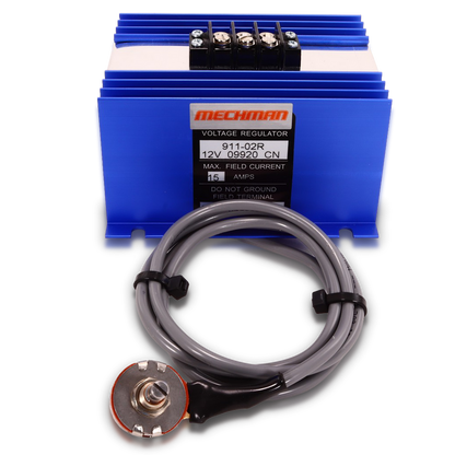 Mechman Adjustable External Regulator w/ 2 Pin Alt Harness (NOT GM 2pin)