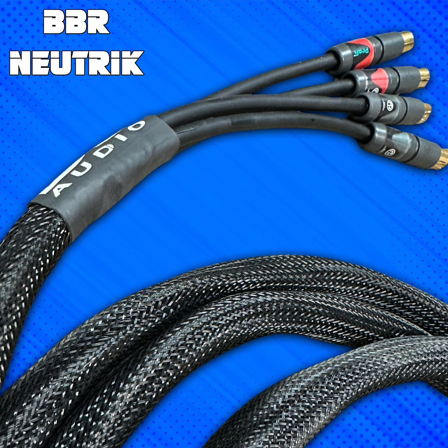 BBR Neutrik Single Channel RCA CABLE. Hand Made in the USA