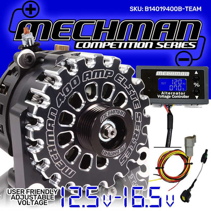 Mechman Competition Large Case 400 Amp Alternator for GM Truck 1996 - 2025
