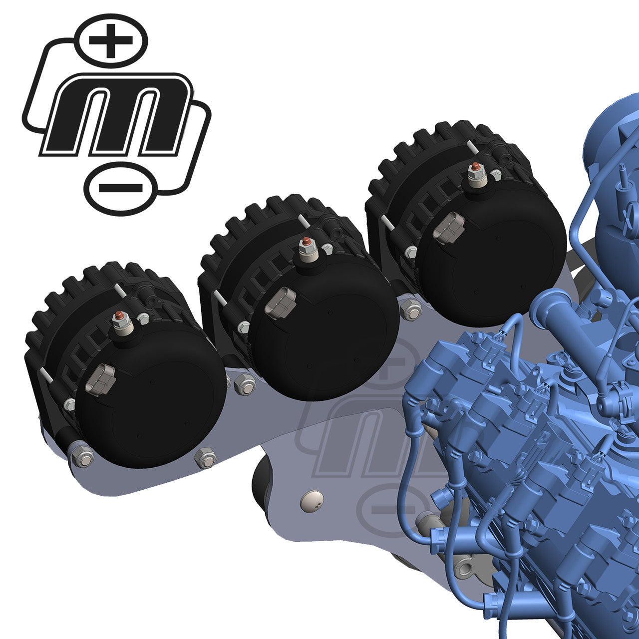 Mechman Triple Bracket late 99-13 GM Trucks w/4.8L, 5.3L, 6.0L & 6.2