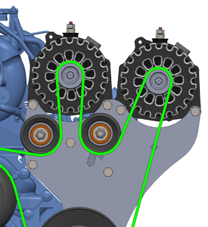 Mechman Dual Bracket 99-13 GM Trucks w/4.8L, 5.3L, & 6.0L