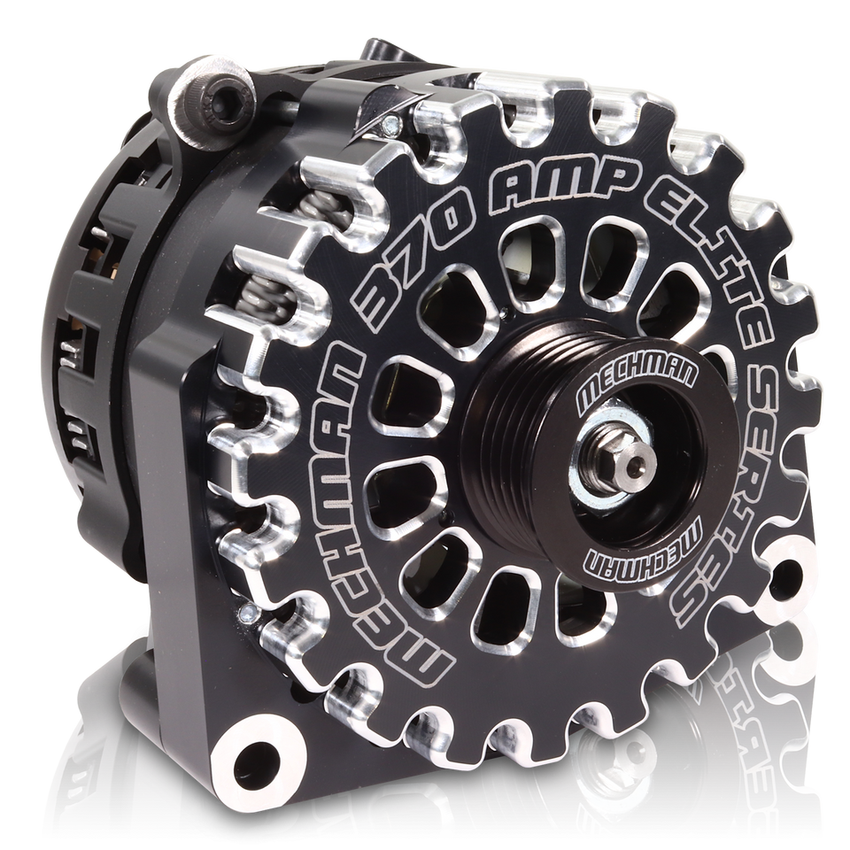 Cadillac Escalade 2005-2013 Large Case Billet Alternator E Series 370 Amp Black