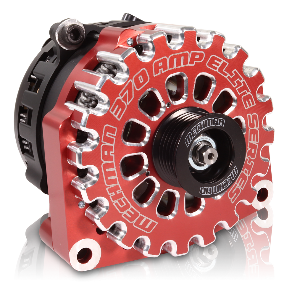 Cadillac Escalade 2005-2013 Large Case Billet Alternator E Series 370 Amp Red