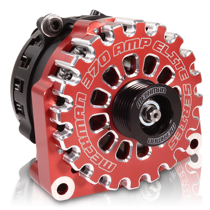 Cadillac Escalade 2005-2013 Large Case Billet Alternator E Series 370 Amp Red
