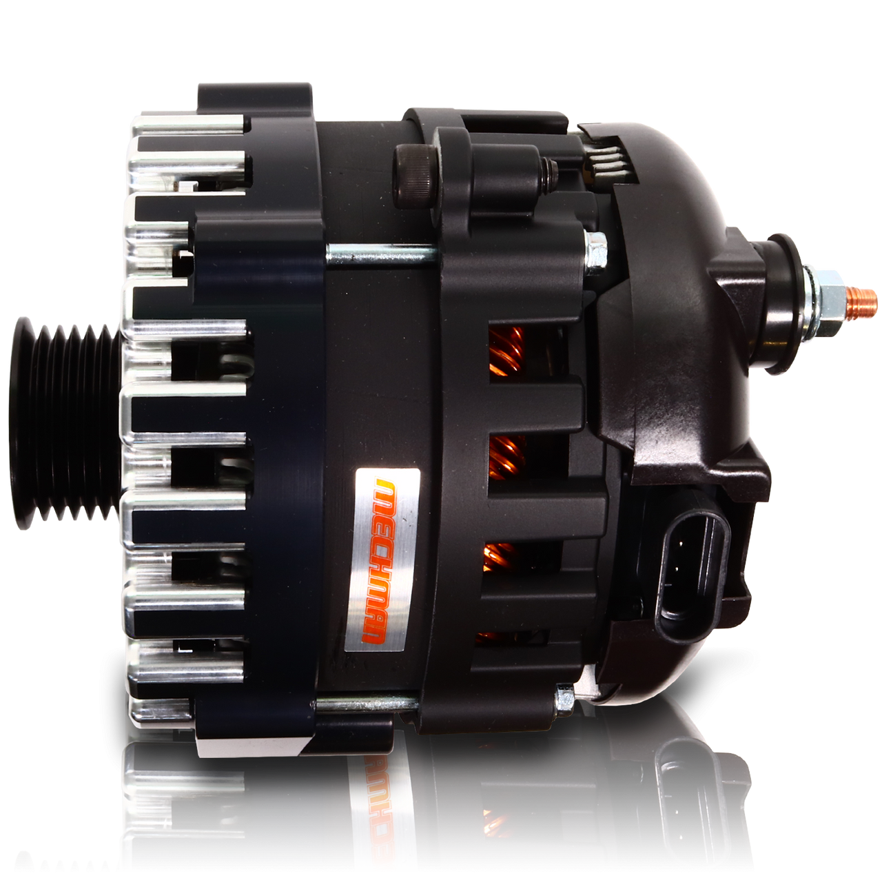 Cadillac Escalade 1999-2004 Large Case Billet Alternator E Series 400 Amp Black