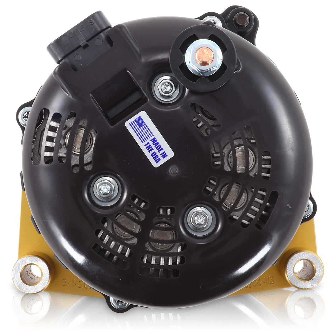 Cadillac Escalade 1999-2004 Large Case Billet Alternator E Series 400 Amp Gold