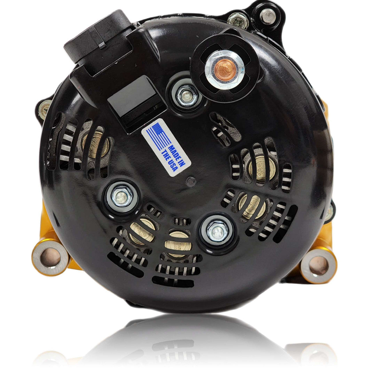 Cadillac Escalade 1999-2004 Large Case Billet Alternator E Series 400 Amp Orange