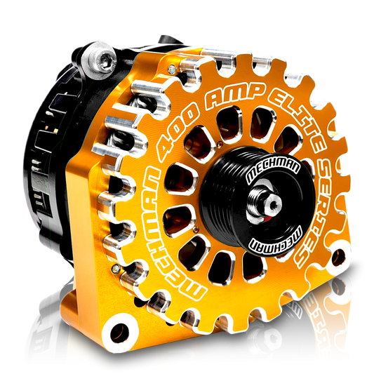 Cadillac Escalade 1999-2004 Large Case Billet Alternator E Series 400 Amp Orange