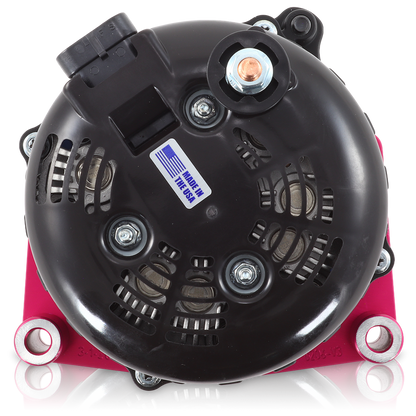 Cadillac Escalade 1999-2004 Large Case Billet Alternator E Series 400 Amp Pink