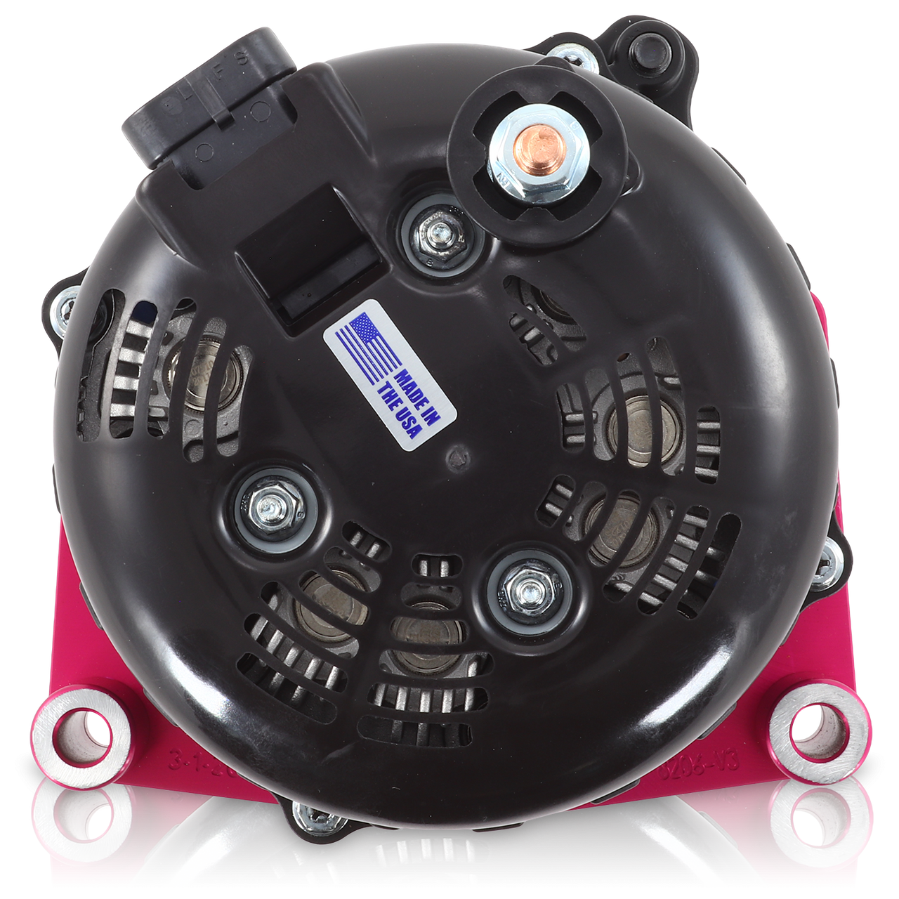 Astro Van 1996-2005 Large Case Billet Alternator E Series 400 Amp Pink