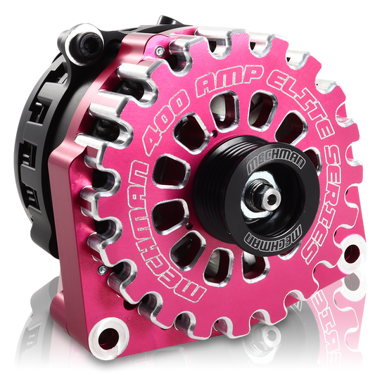 Cadillac Escalade 1999-2004 Large Case Billet Alternator E Series 400 Amp Pink