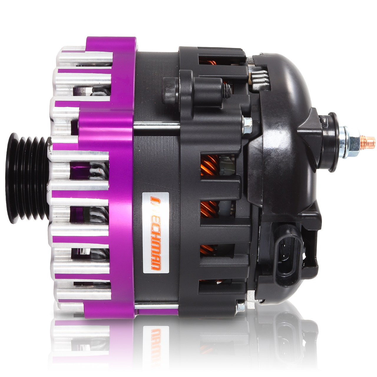 Cadillac Escalade 1999-2004 Large Case Billet Alternator E Series 400 Amp Purple