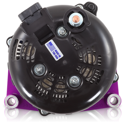 Astro Van 1996-2005 Large Case Billet Alternator E Series 400 Amp Purple