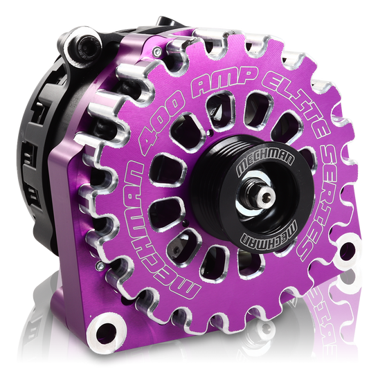 Cadillac Escalade 1999-2004 Large Case Billet Alternator E Series 400 Amp Purple