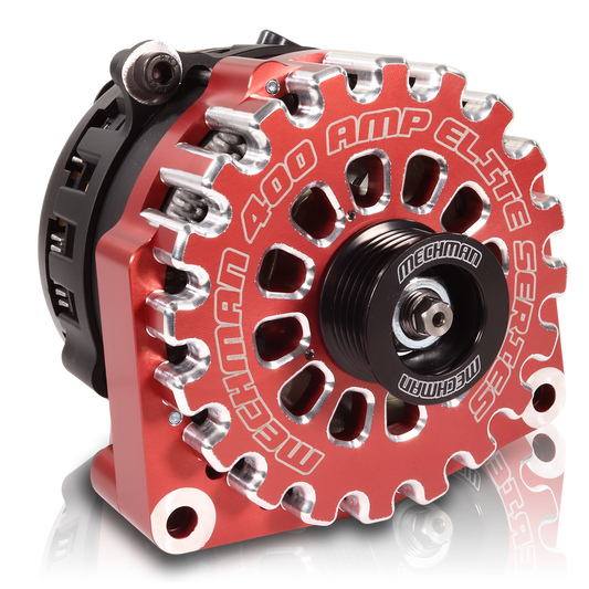 Cadillac Escalade 1999-2004 Large Case Billet Alternator E Series 400 Amp Red