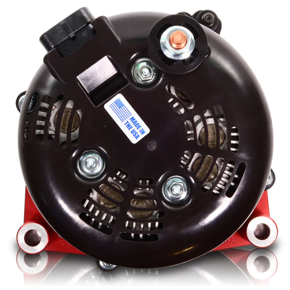 Astro Van 1996-2005 Large Case Billet Alternator E Series 400 Amp Red